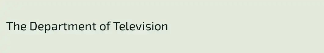 The Department of Television